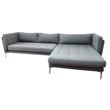 Modernes graues Ecksofa Art.-Nr. 496