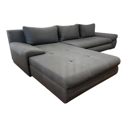 Ecksofa in Grau mit Bettfunktion und Stauraum Art.-Nr. 505