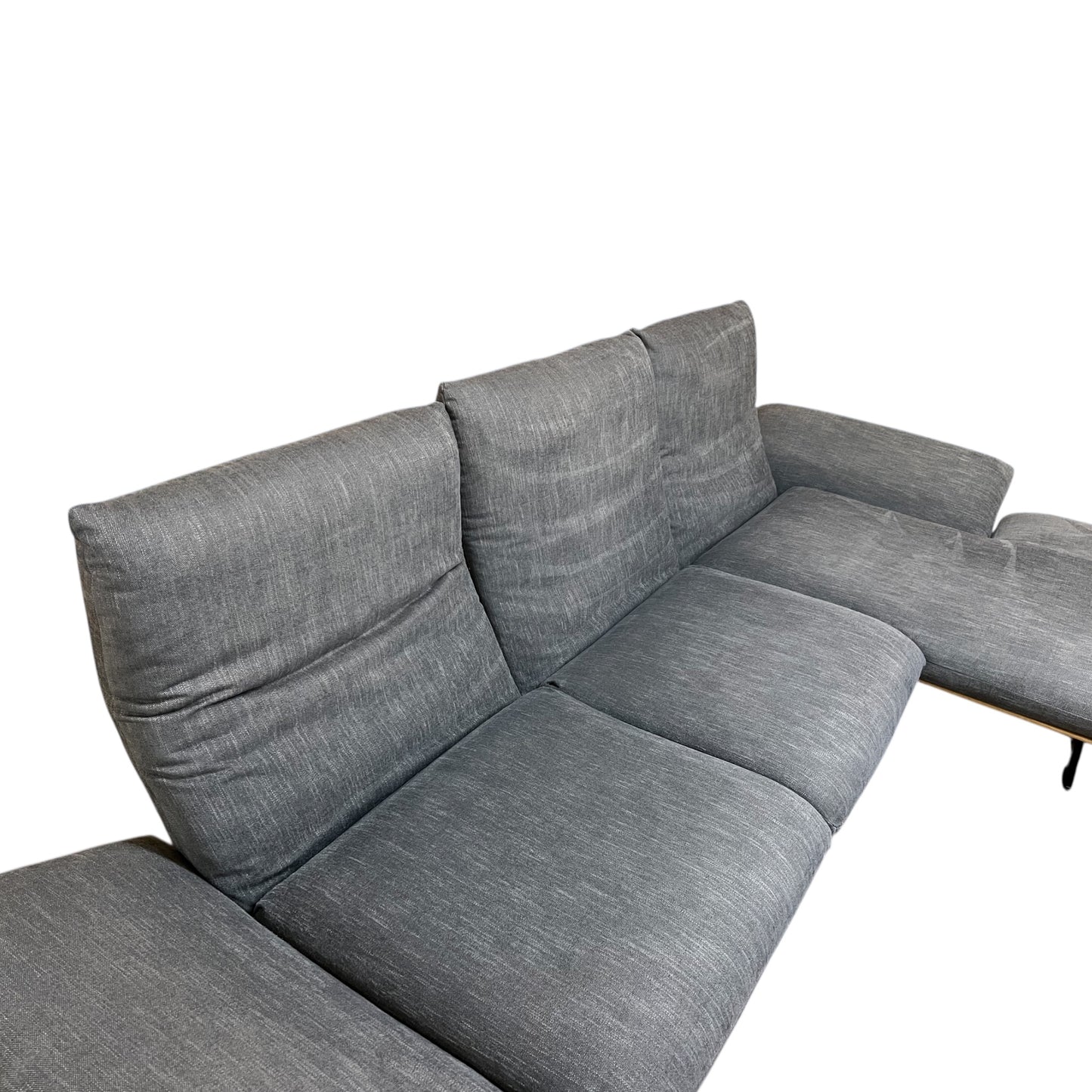 Designer-Ecksofa von Dieter Knoll mit passendem Hocker Art.-Nr. 535