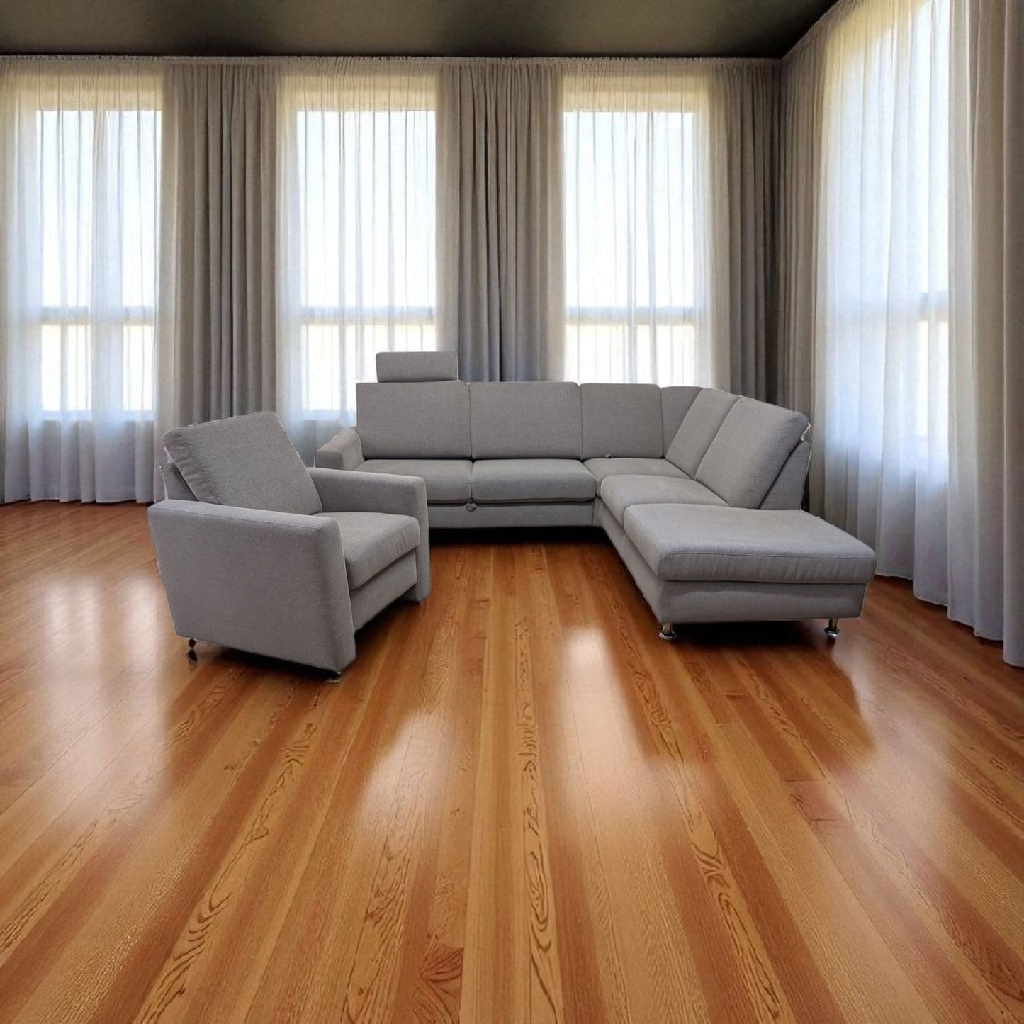 Ecksofa mit passendem Sessel von Akador. Art.-Nr. 441