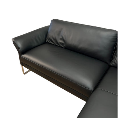 Ecksofa aus echtem Leder mit zwei elektrischen Funktionen Art.-Nr. 575
