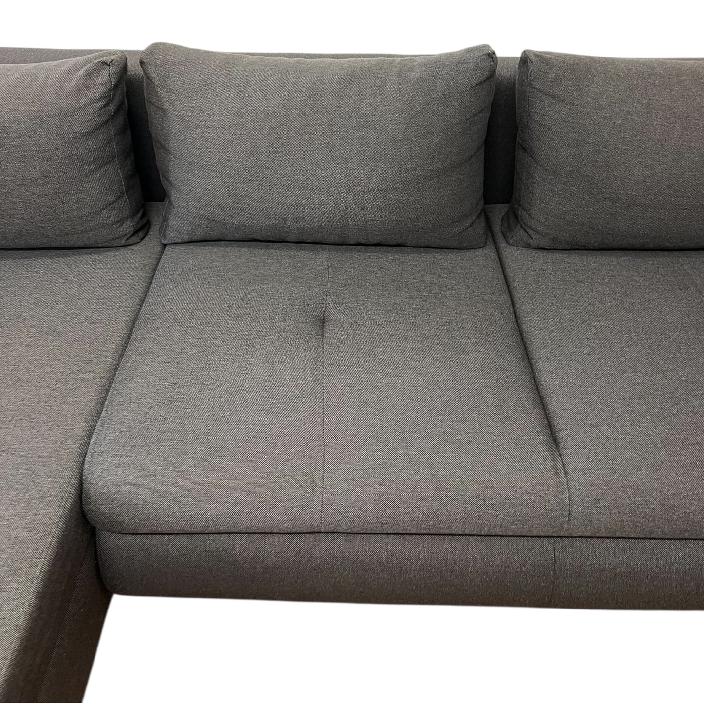Ecksofa in Grau mit Bettfunktion und Stauraum Art.-Nr. 505