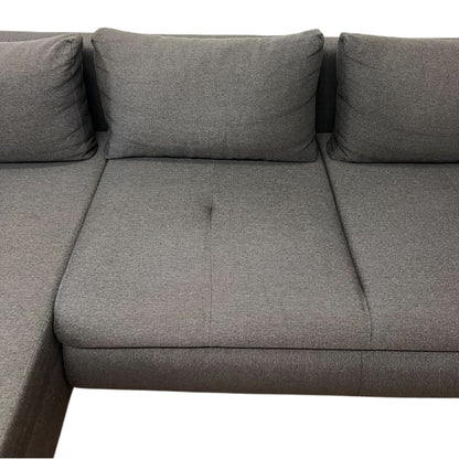 Ecksofa in Grau mit Bettfunktion und Stauraum Art.-Nr. 505