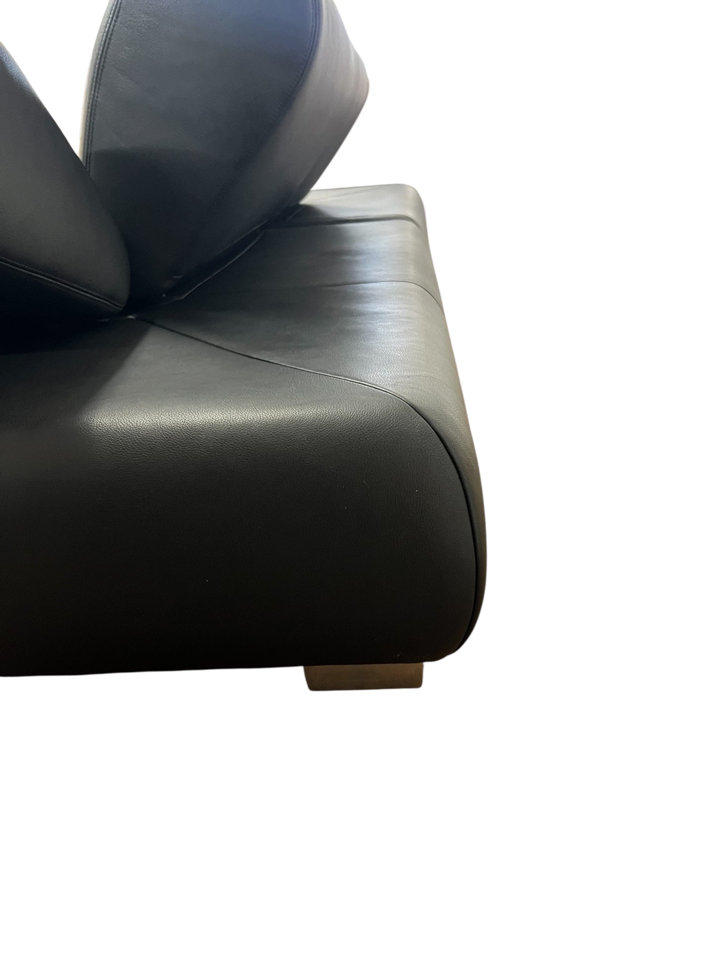 Hochwertiges Echtleder Ecksofa in Schwarz von Koinor Art.-Nr. 597