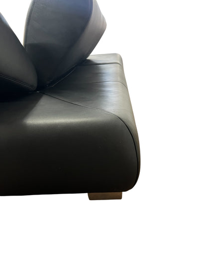 Hochwertiges Echtleder Ecksofa in Schwarz von Koinor Art.-Nr. 597