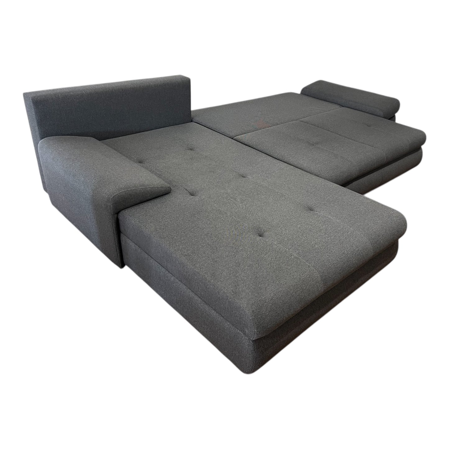 Ecksofa in Grau mit Bettfunktion und Stauraum Art.-Nr. 505