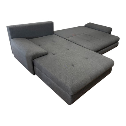 Ecksofa in Grau mit Bettfunktion und Stauraum Art.-Nr. 505