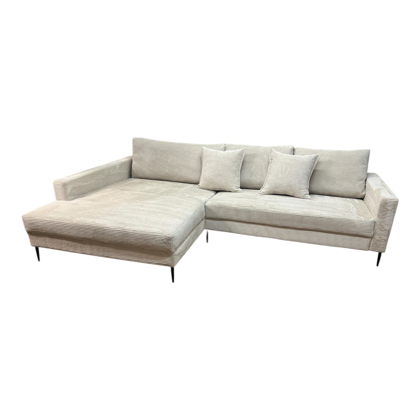 Ecksofa in Beige (Cord) Art.- Nr. 546