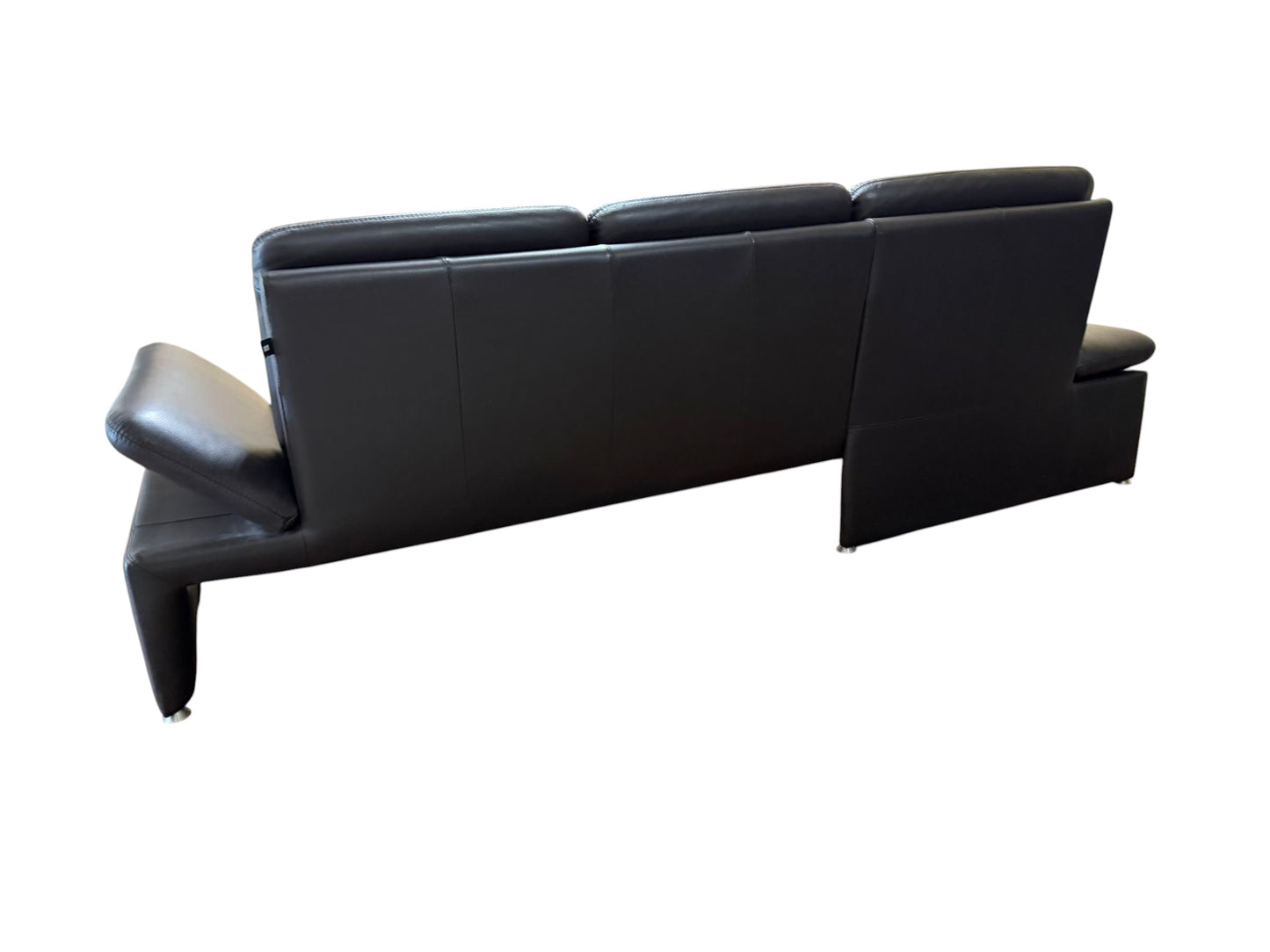 Ecksofa aus echtem Leder von Leu Swiss mit HockerArt.-Nr. 039