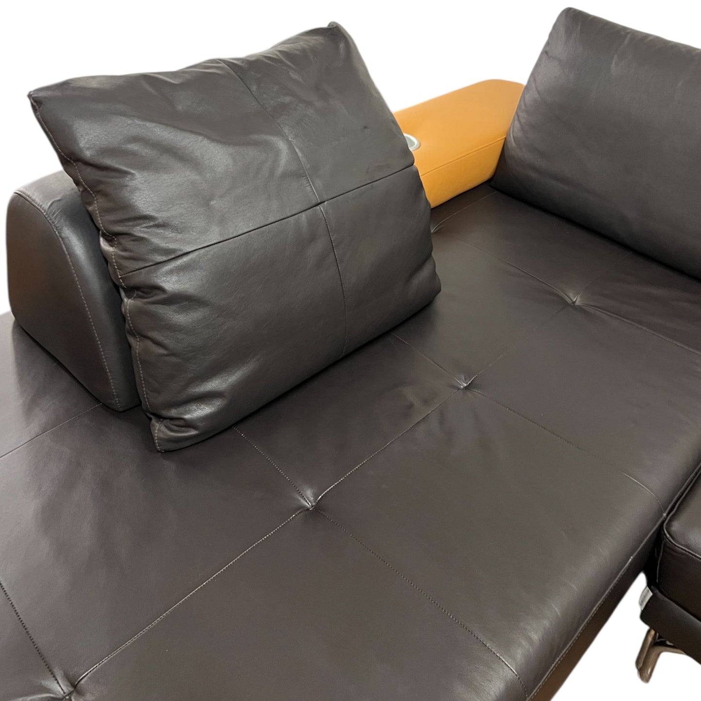 Hochwertiges Ecksofa aus echtem Leder von W. Schillig. Art.- Nr. 526
