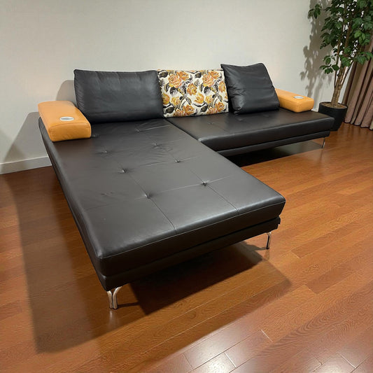 Hochwertiges Ecksofa aus echtem Leder von W. Schillig. Art.- Nr. 526