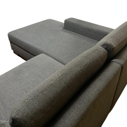 Dunkelgraues U-förmiges Sofa von Ikea mit 2 Stauräumen Art.-Nr. 519