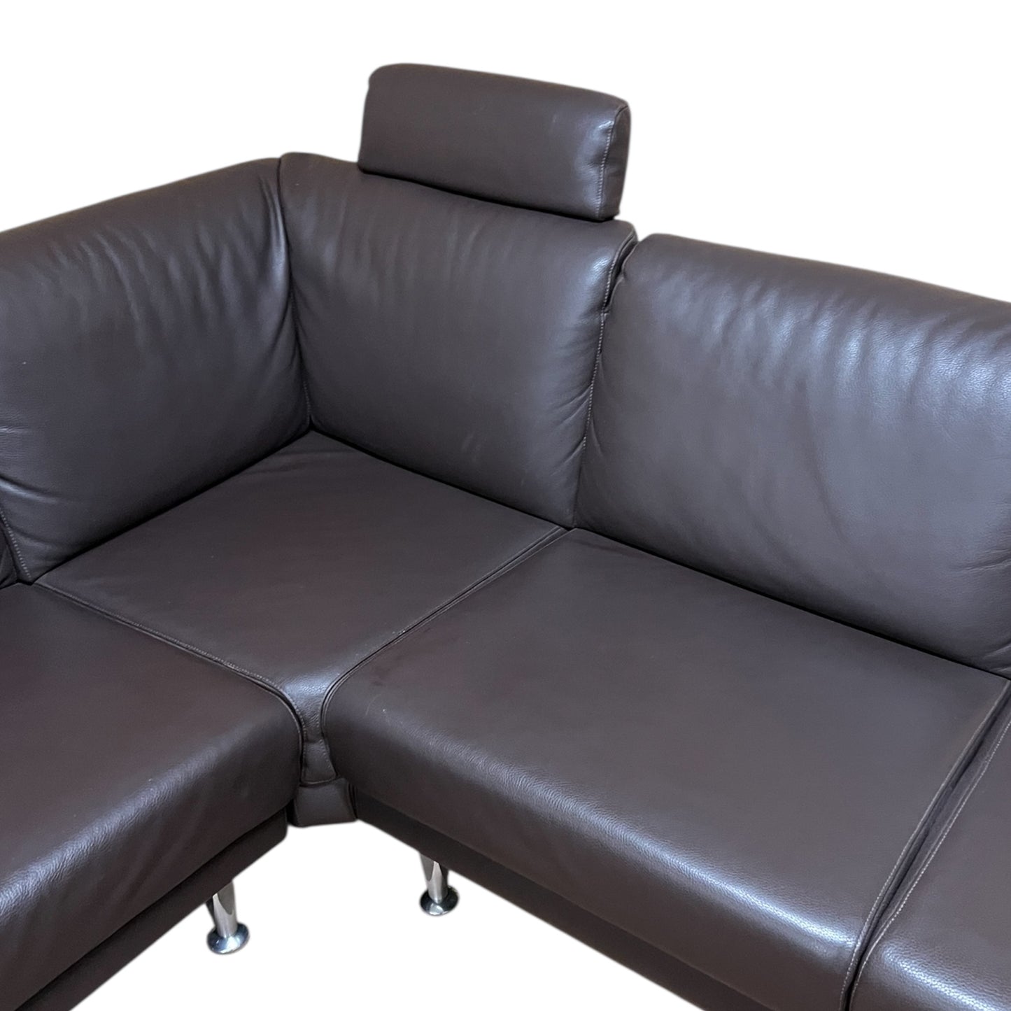 Echtleder-Ecksofa von Horst Möbeln in Braun Art.-Nr. 544