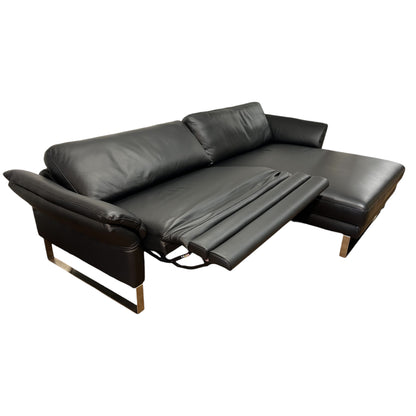Ecksofa aus echtem Leder mit zwei elektrischen Funktionen Art.-Nr. 575