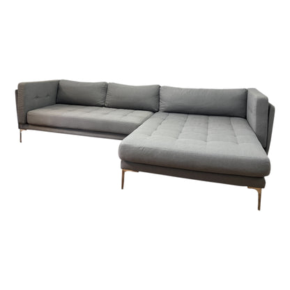 Modernes graues Ecksofa Art.-Nr. 496