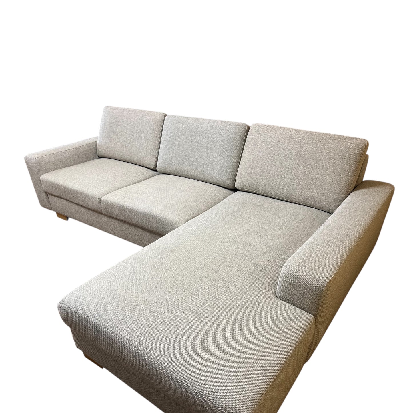 Beiges Ecksofa Sörvallen von IKEA mit Stauraum Art.-Nr. 538