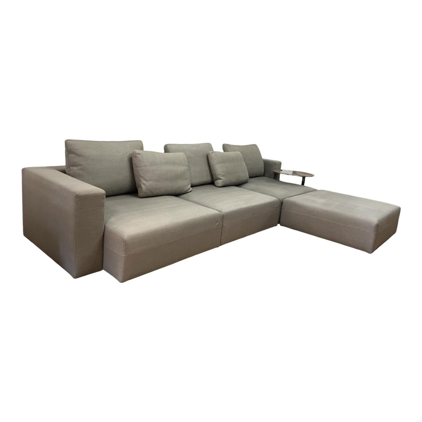 Hochwertiges graues Ecksofa von Minotti Art.-Nr. 532