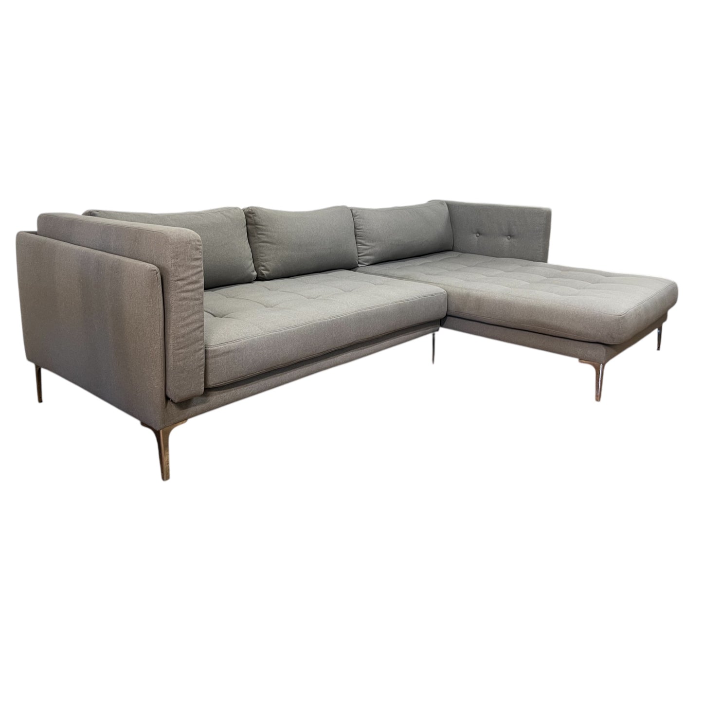 Modernes graues Ecksofa Art.-Nr. 496