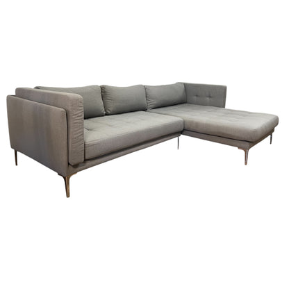 Modernes graues Ecksofa Art.-Nr. 496