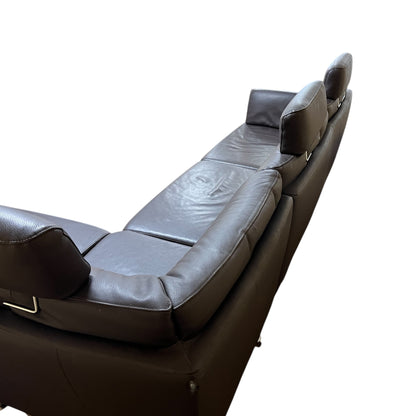 Echtleder-Ecksofa von Horst Möbeln in Braun Art.-Nr. 544