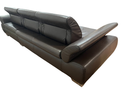 Ecksofa von Musterring in Braun aus echtem Leder Art.-Nr. 587