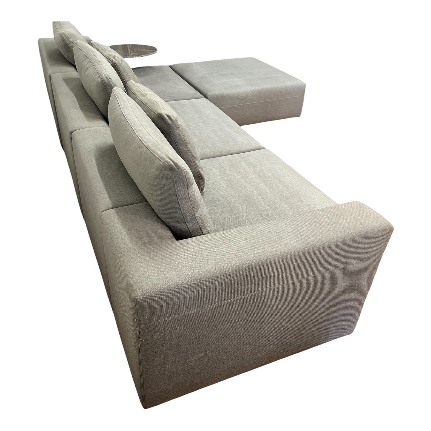 Hochwertiges graues Ecksofa von Minotti Art.-Nr. 532