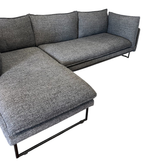 Kleines dunkelgraues Ecksofa Art.-Nr. 481
