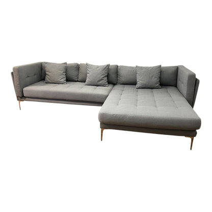 Modernes graues Ecksofa Art.-Nr. 496