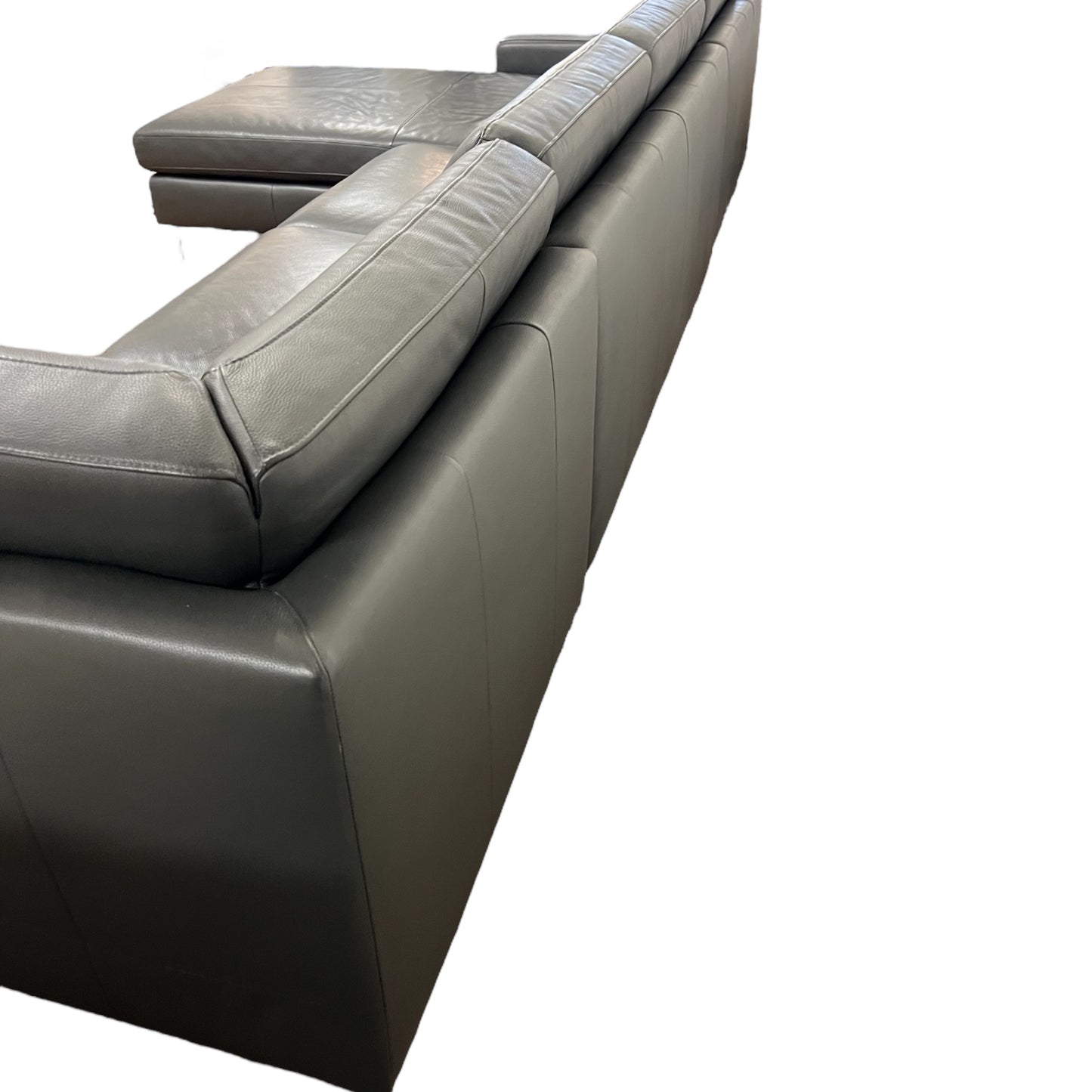 Echtleder-U-förmiges Sofa von Designer W. Schilling Art.-Nr. 469