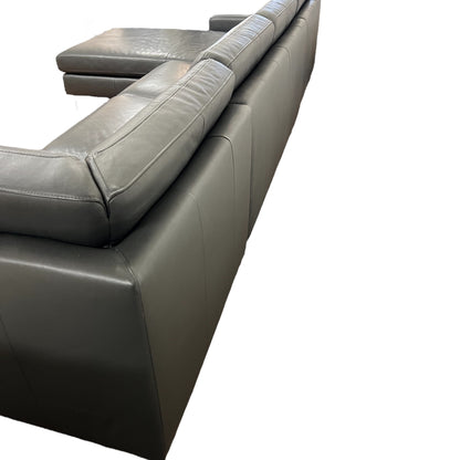 Echtleder-U-förmiges Sofa von Designer W. Schilling Art.-Nr. 469