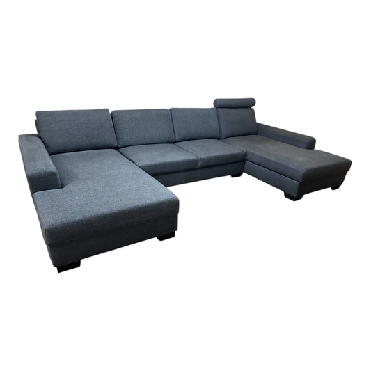 Dunkelgraues U-förmiges Sofa von Ikea mit 2 Stauräumen Art.-Nr. 519