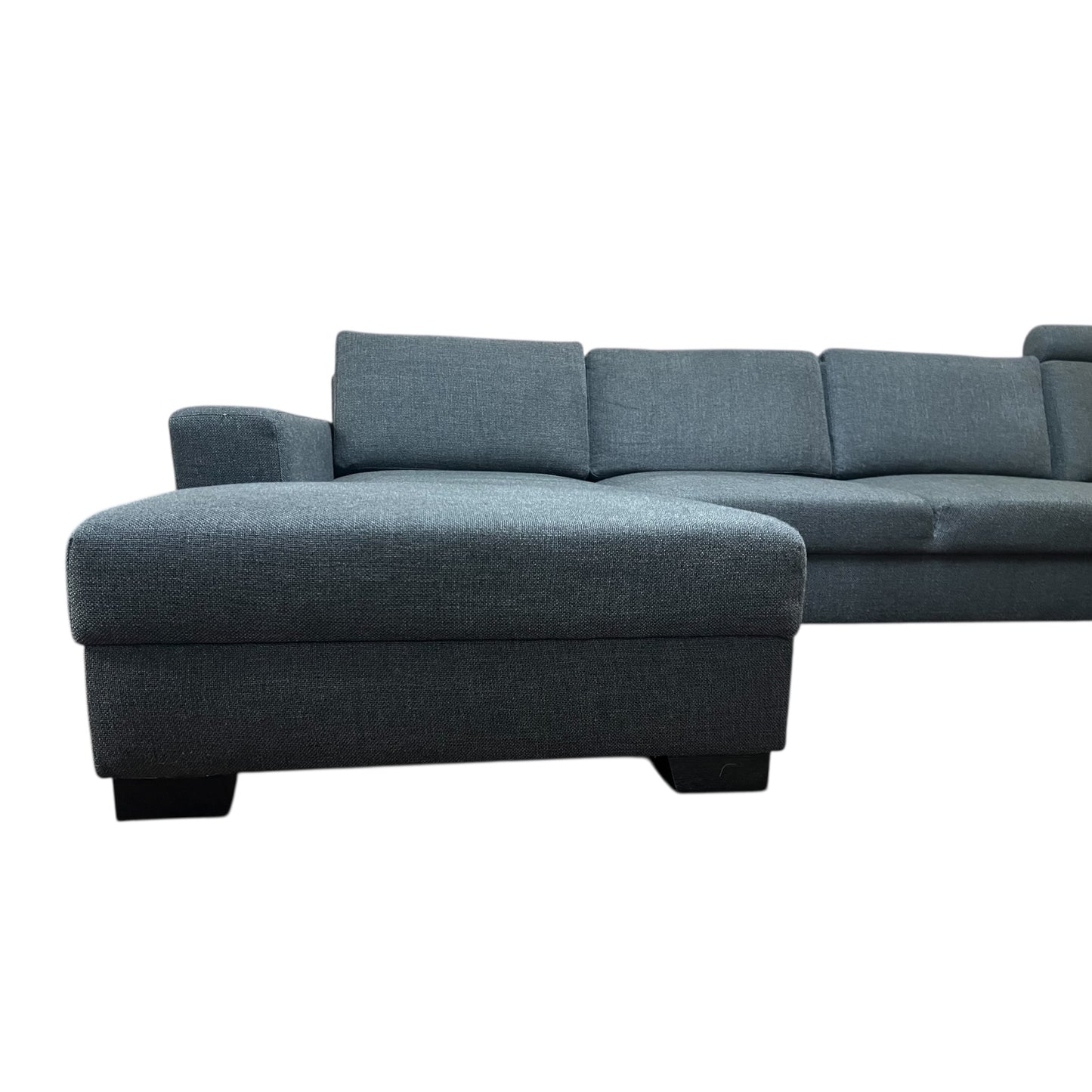 Dunkelgraues U-förmiges Sofa von Ikea mit 2 Stauräumen Art.-Nr. 519