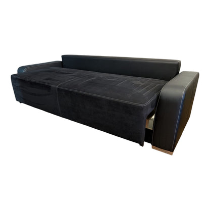 Schwarzes Bettsofa mit Stauraum Art.-Nr. 383