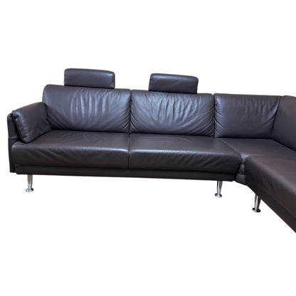 Echtleder-Ecksofa von Horst Möbeln in Braun Art.-Nr. 544