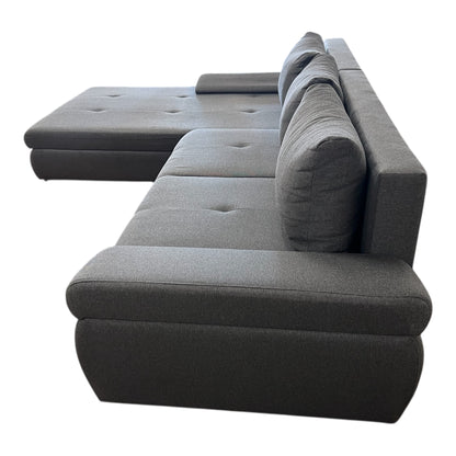 Ecksofa in Grau mit Bettfunktion und Stauraum Art.-Nr. 505