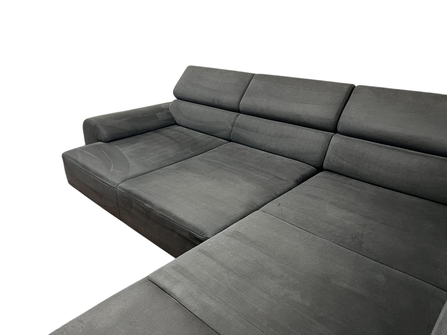 Grosses Ecksofa mit elektrisch verstellbarer Sitzfläche. Art.-Nr. 576