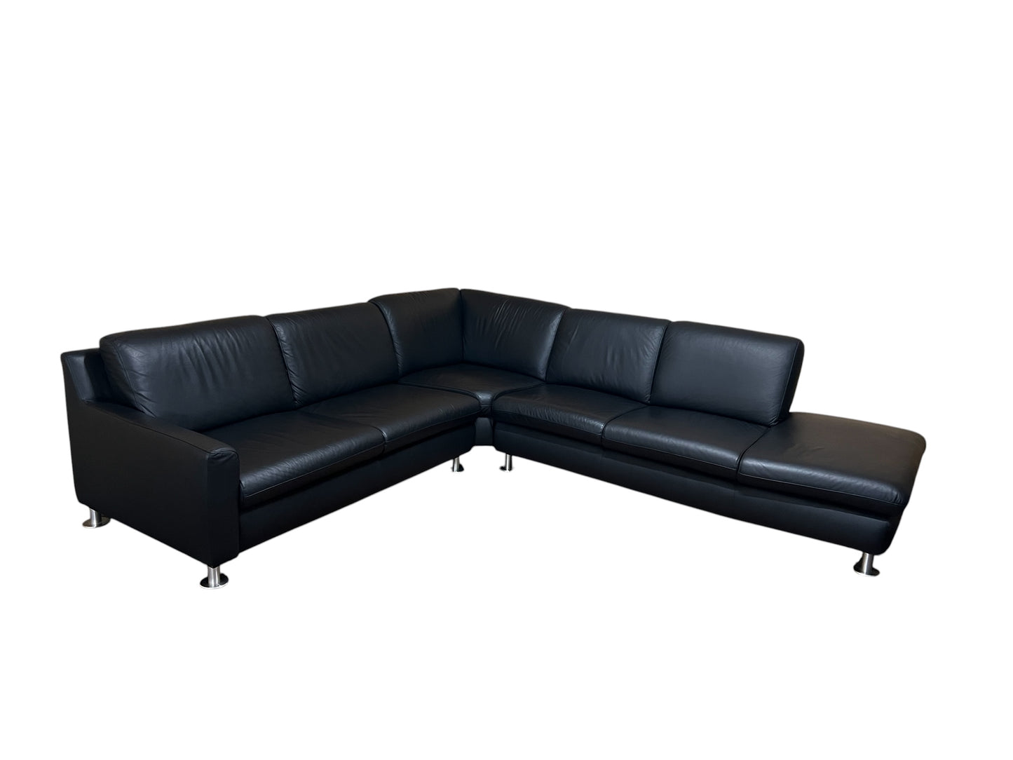 Ecksofa aus echtem Leder von Willi Schillig. Art.-Nr. 036