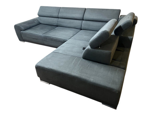 Grosses Ecksofa mit elektrisch verstellbarer Sitzfläche. Art.-Nr. 576