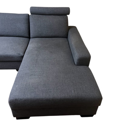 Dunkelgraues U-förmiges Sofa von Ikea mit 2 Stauräumen Art.-Nr. 519
