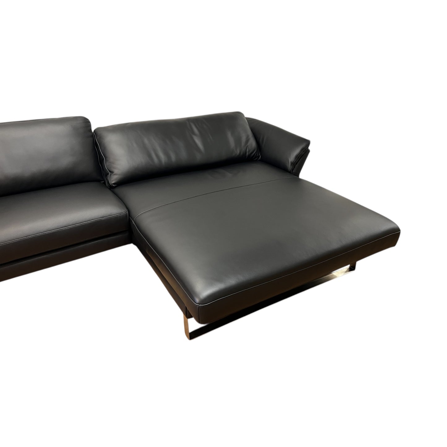 Ecksofa aus echtem Leder mit zwei elektrischen Funktionen Art.-Nr. 575