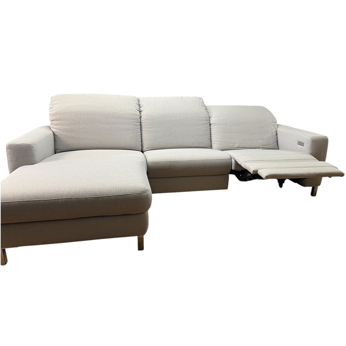 Ecksofa von Pfister mit elektrischer ausziehbarer Funktion. Art.-Nr. 450