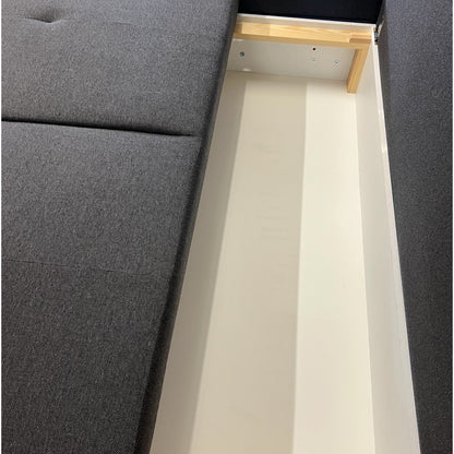 Ecksofa in Grau mit Bettfunktion und Stauraum Art.-Nr. 505