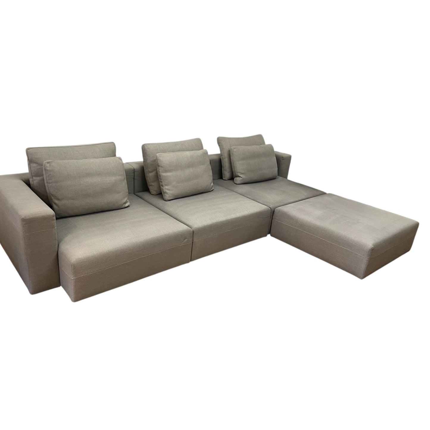 Hochwertiges graues Ecksofa von Minotti Art.-Nr. 532