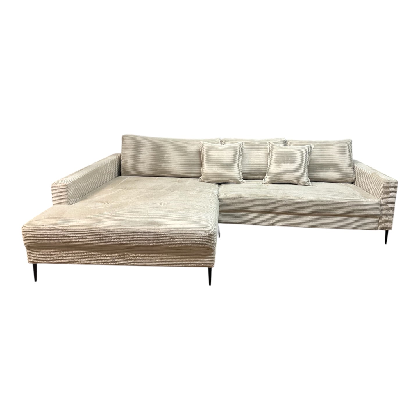 Ecksofa in Beige (Cord) Art.- Nr. 546