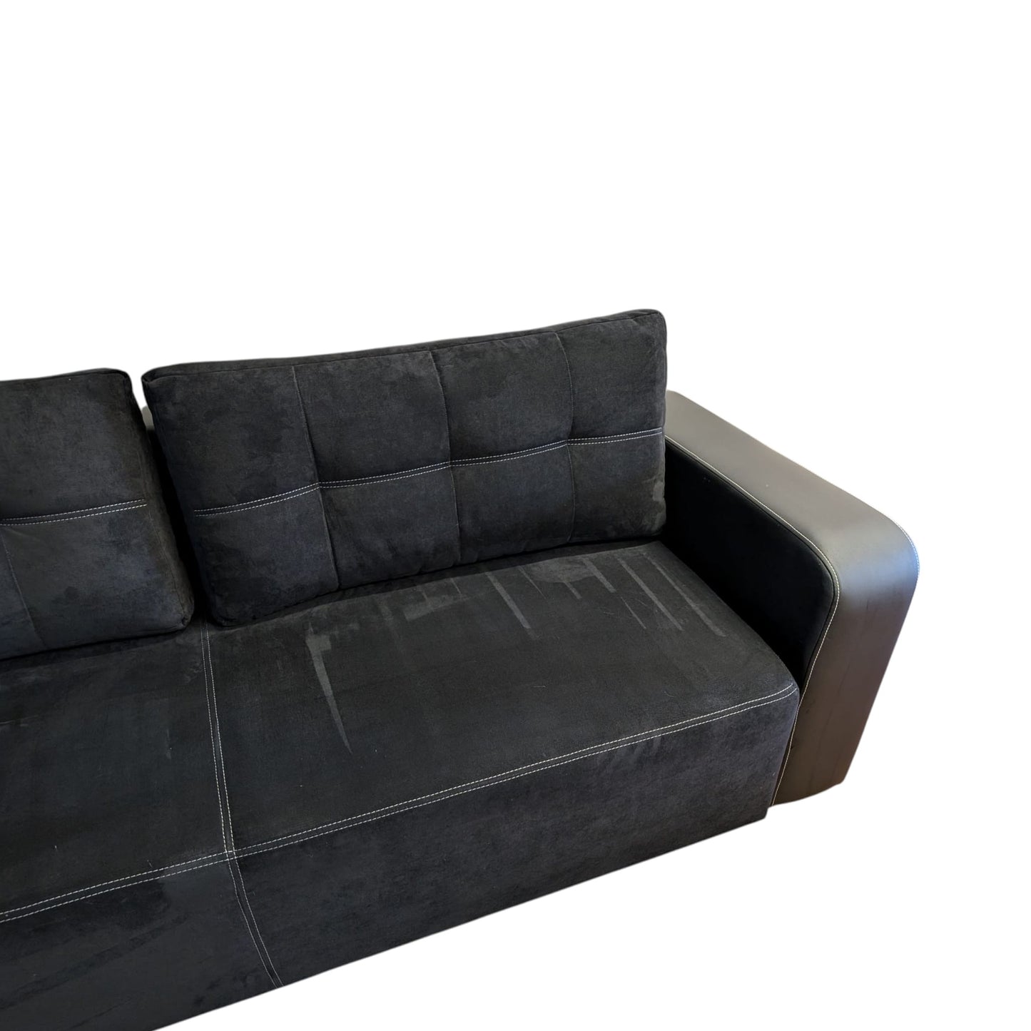 Schwarzes Bettsofa mit Stauraum Art.-Nr. 383