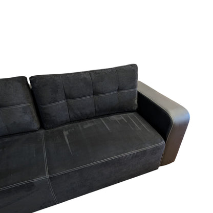 Schwarzes Bettsofa mit Stauraum Art.-Nr. 383