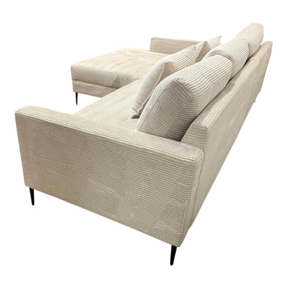 Ecksofa in Beige (Cord) Art.- Nr. 546
