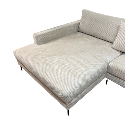 Ecksofa in Beige (Cord) Art.- Nr. 546