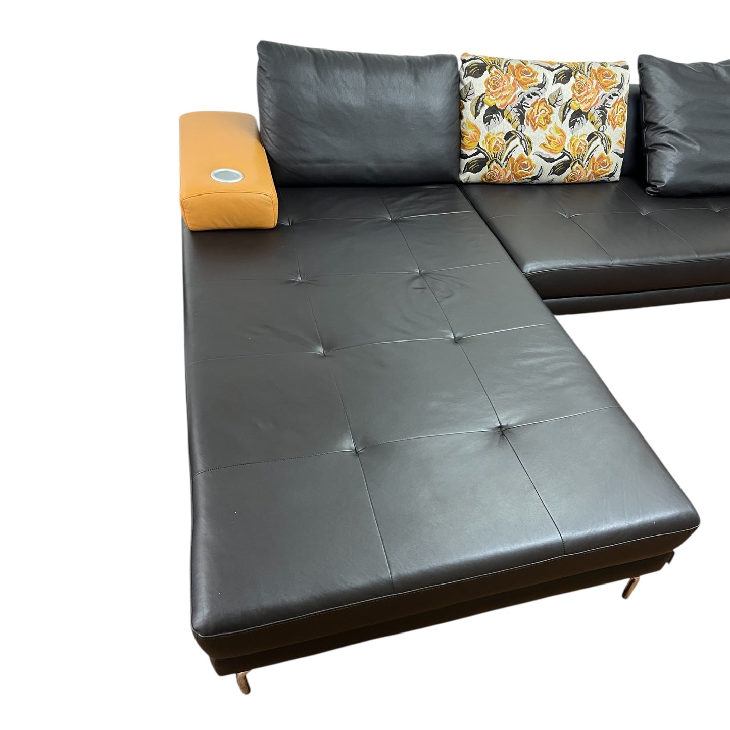 Hochwertiges Ecksofa aus echtem Leder von W. Schillig. Art.- Nr. 526