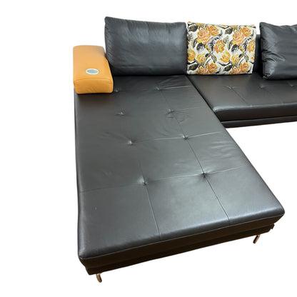Hochwertiges Ecksofa aus echtem Leder von W. Schillig. Art.- Nr. 526